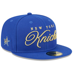 New York Knicks 2026 NBA All-Star Game Script 59FIFTY Fitted Hat - Blue cheap