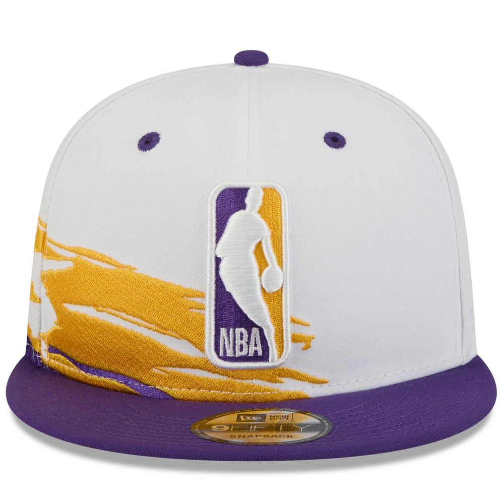 Los Angeles Lakers 2026 NBA All-Star Game Brushstroke 9FIFTY Snapback Hat - White/Purple cheap