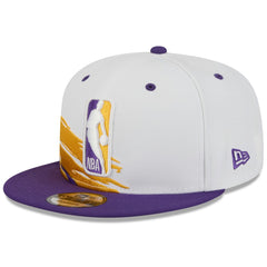 Los Angeles Lakers 2026 NBA All-Star Game Brushstroke 9FIFTY Snapback Hat - White/Purple cheap