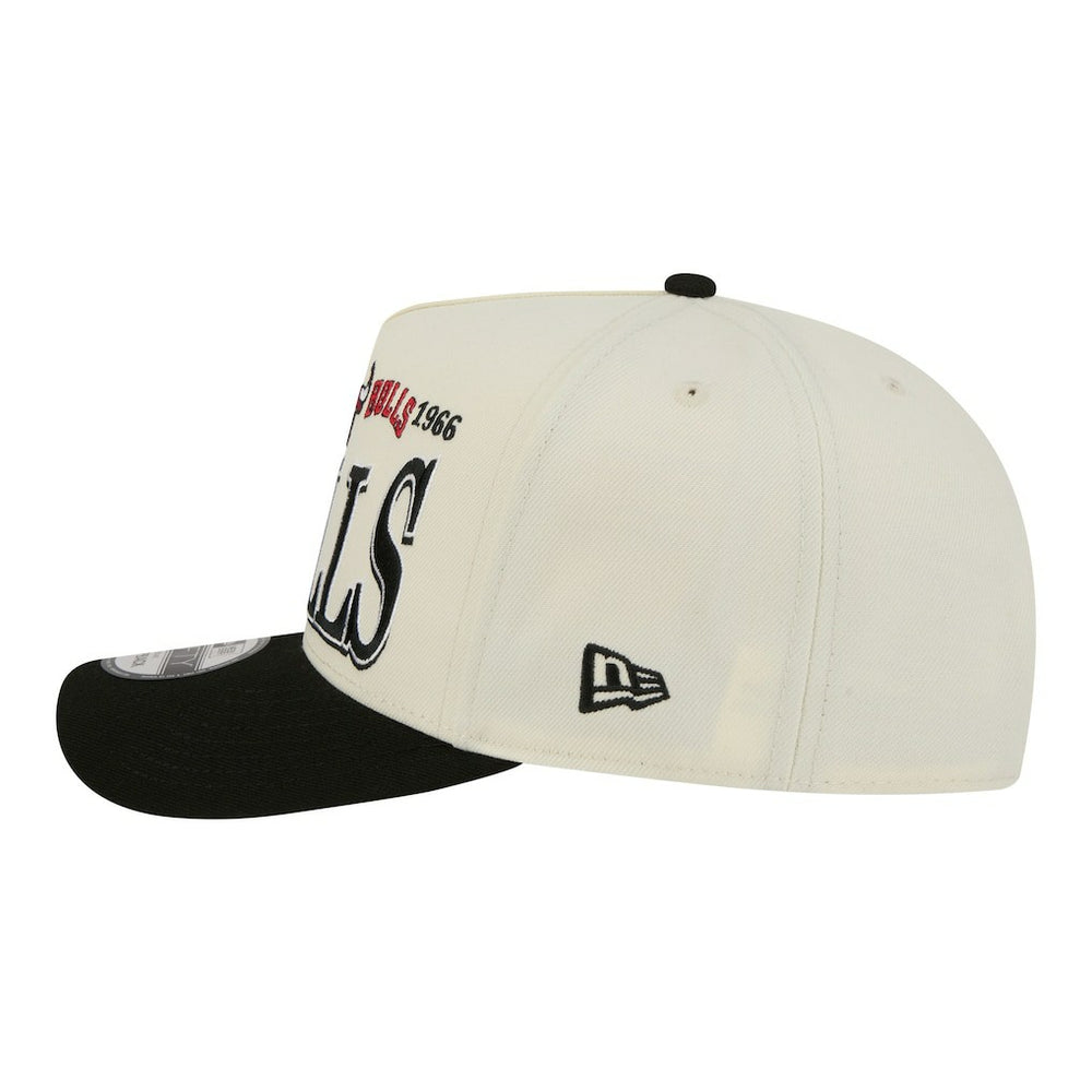Chicago Bulls Stretched 2-Tone A-Frame 9FIFTY Adjustable Hat - Cream/Black online