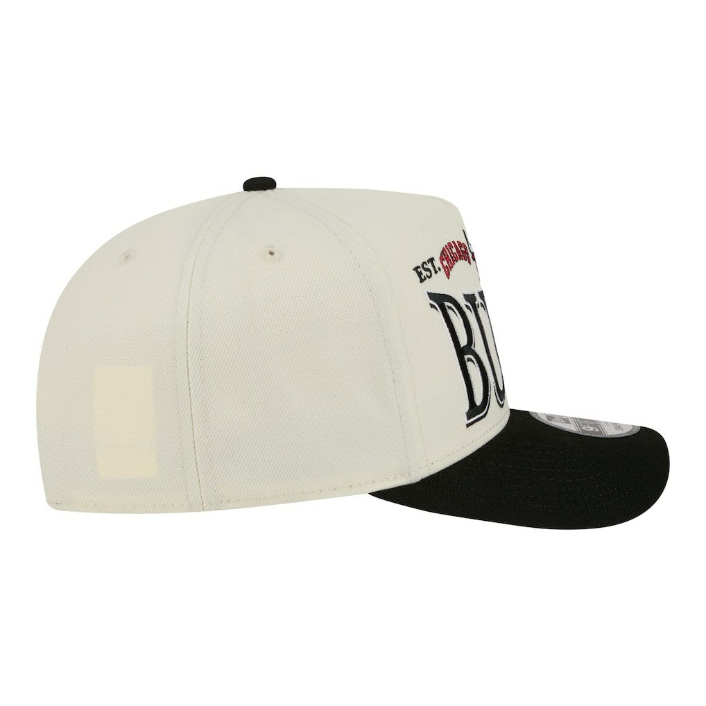 Chicago Bulls Stretched 2-Tone A-Frame 9FIFTY Adjustable Hat - Cream/Black online