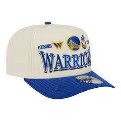 Golden State Warriors Stretched 2-Tone A-Frame 9FIFTY Adjustable Hat sale - Cream/Royal outlet