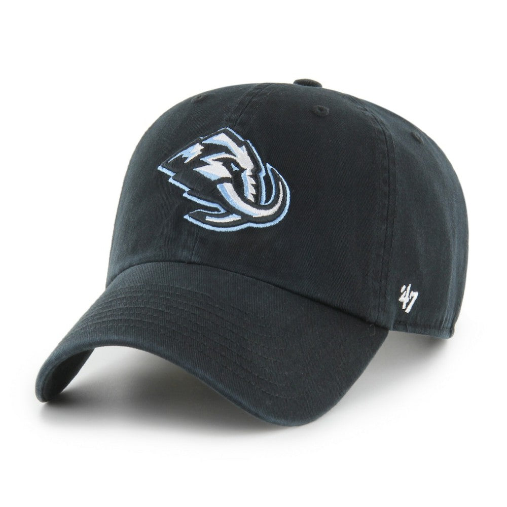 Utah Mammoth '47 Logo Clean Up Adjustable Hat - Black Hats