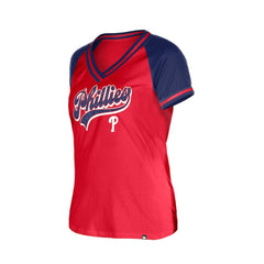 Philadelphia Phillies Women's Gameday V-Neck T-Shirt Red