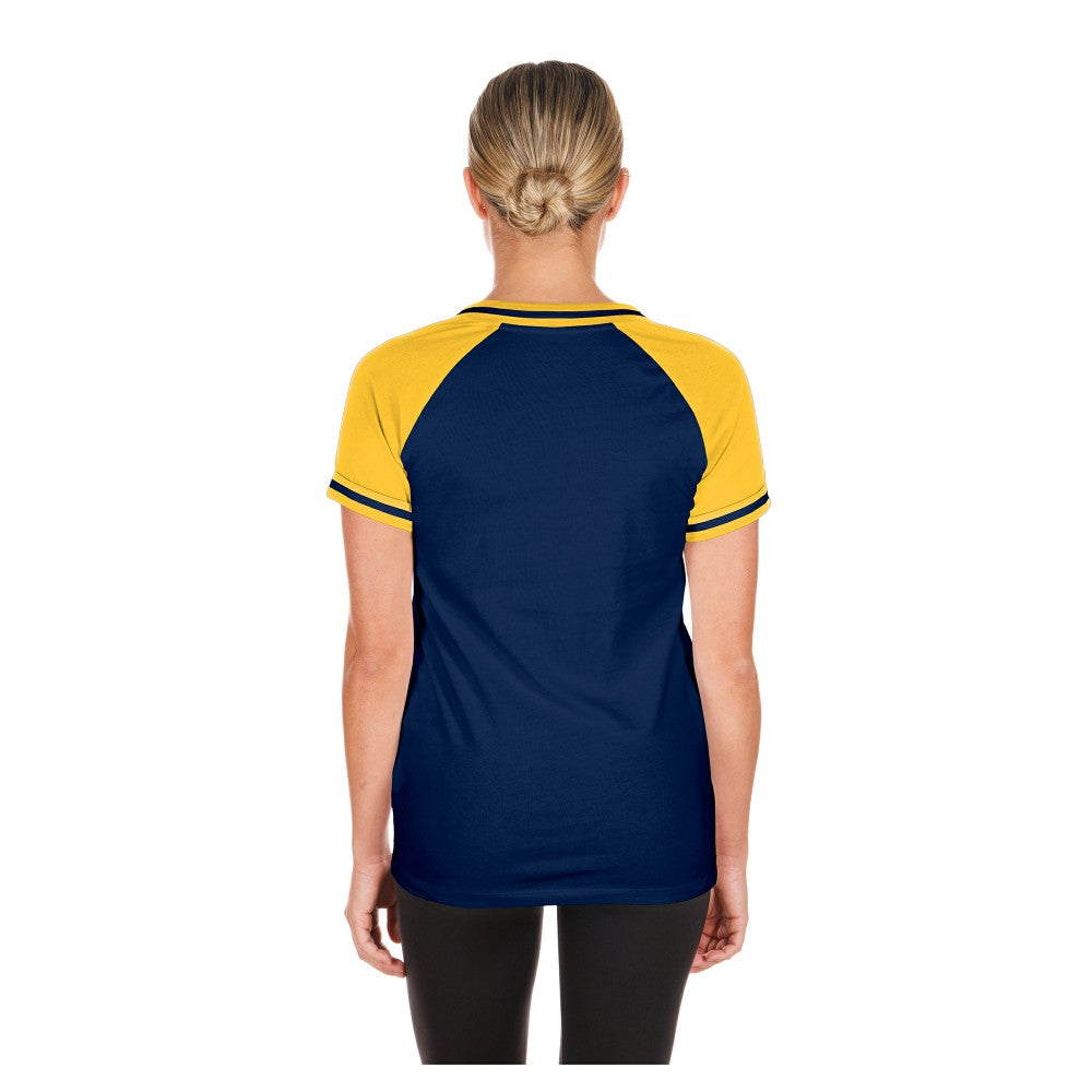 Milwaukee Brewers Women's Gameday V-Neck T-Shirt Navy