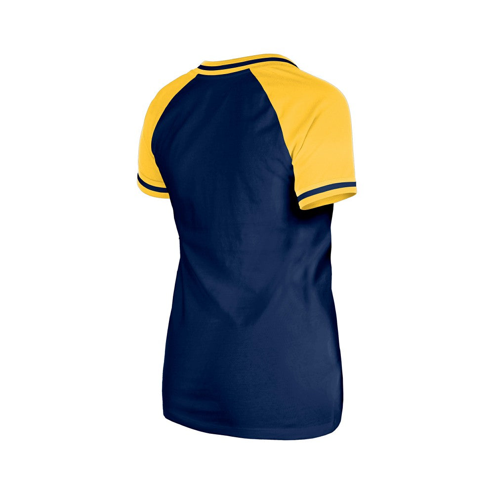 Milwaukee Brewers Women's Gameday V-Neck T-Shirt Navy