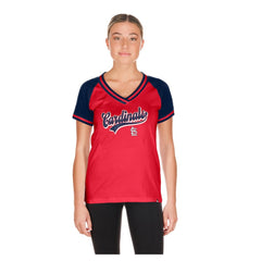 St. Louis Cardinals Women's Gameday V-Neck T-Shirt Red
