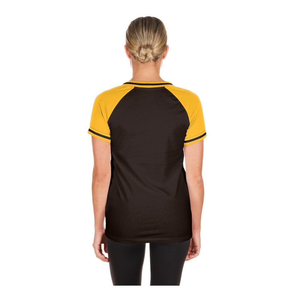 San Diego Padres Women's Gameday V-Neck T-Shirt Brown