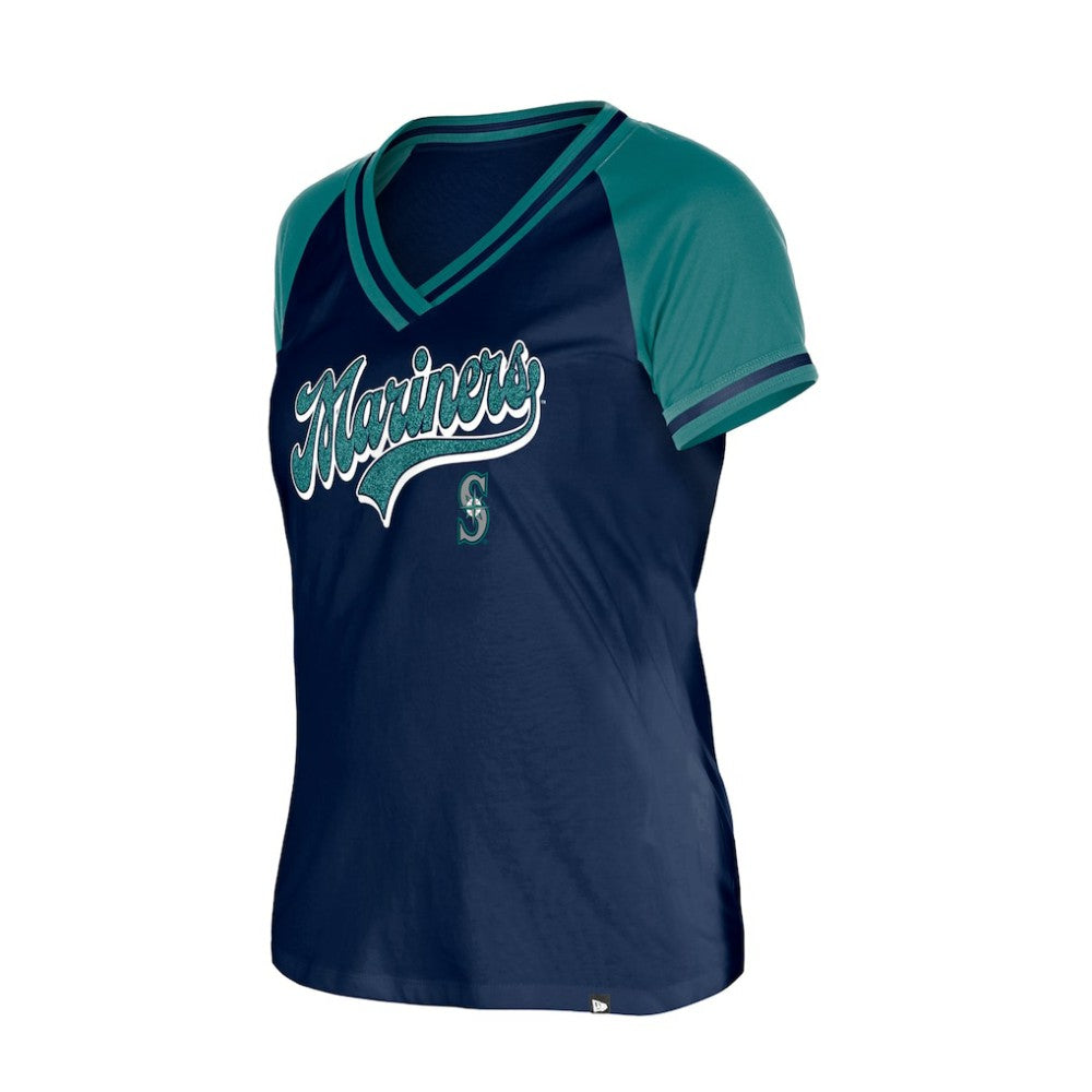 Seattle Mariners Women's Gameday V-Neck T-Shirt Navy