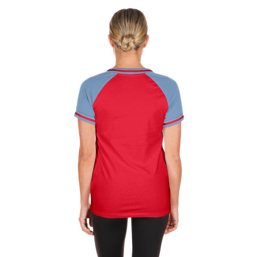 Texas Rangers Women's Gameday V-Neck T-Shirt Red