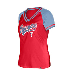 Texas Rangers Women's Gameday V-Neck T-Shirt Red
