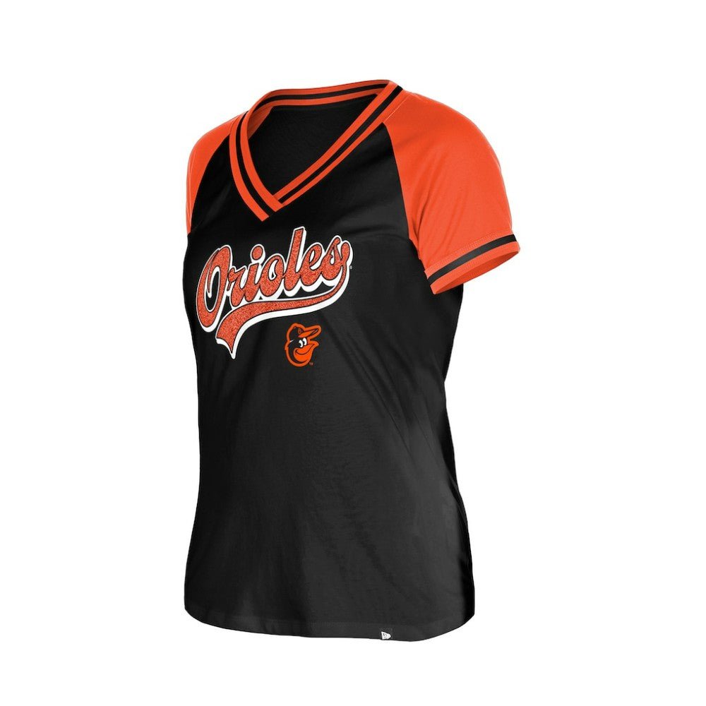 Baltimore Orioles Women's Gameday V-Neck T-Shirt Black