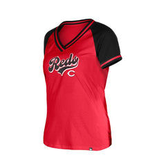 Cincinnati Reds Women's Gameday V-Neck T-Shirt Red