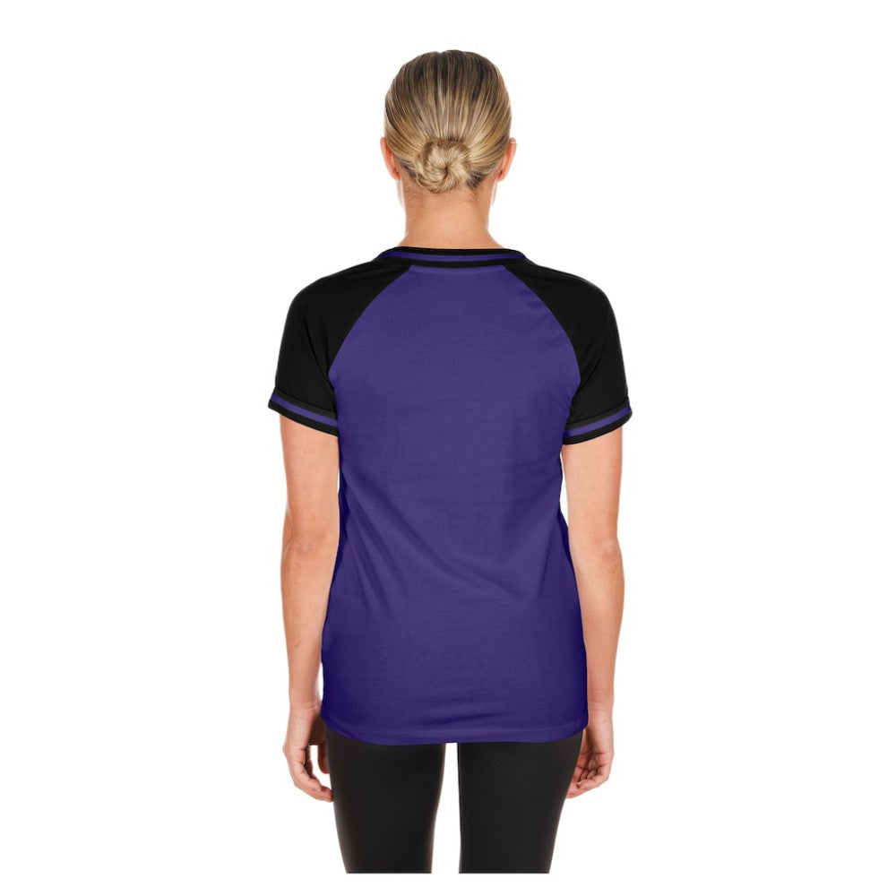 Colorado Rockies Women's Gameday V-Neck T-Shirt Purple