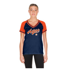 Houston Astros Women's Gameday V-Neck T-Shirt Navy