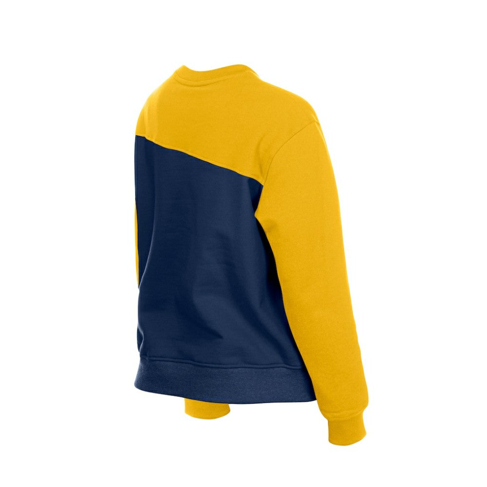Milwaukee Brewers Women's Gameday Fleece Sweatshirt Navy/Gold
