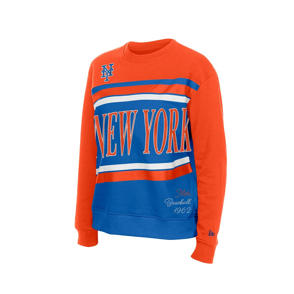 New York Mets Women's Gameday Fleece Sweatshirt Royal/Orange