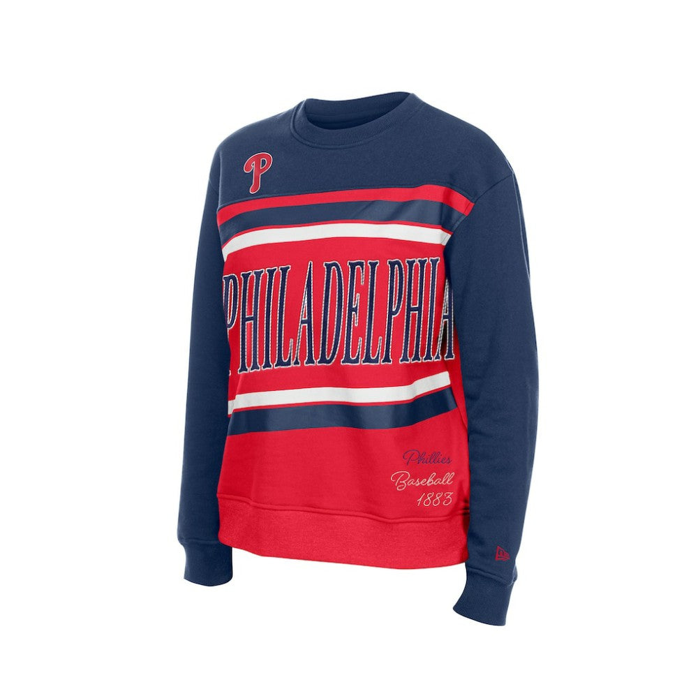 Philadelphia Phillies Women's Gameday Fleece Sweatshirt Red/Navy