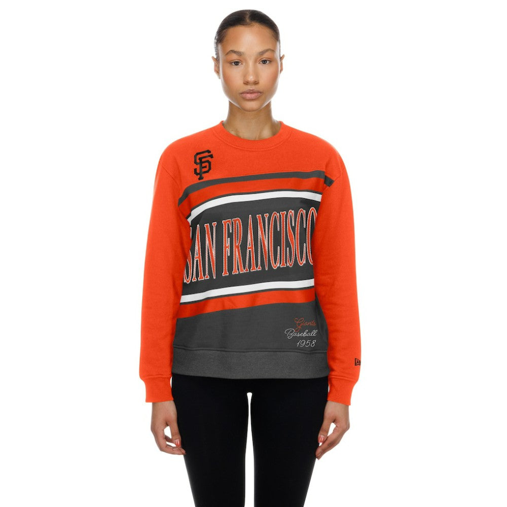 San Francisco Giants Women's Gameday Fleece Sweatshirt Gray/Orange