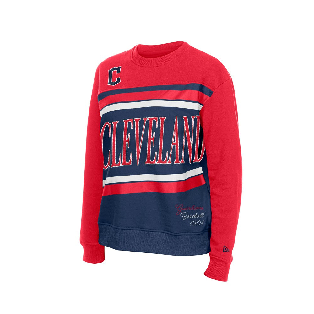 Cleveland Guardians Women's Gameday Fleece Sweatshirt Navy/Red