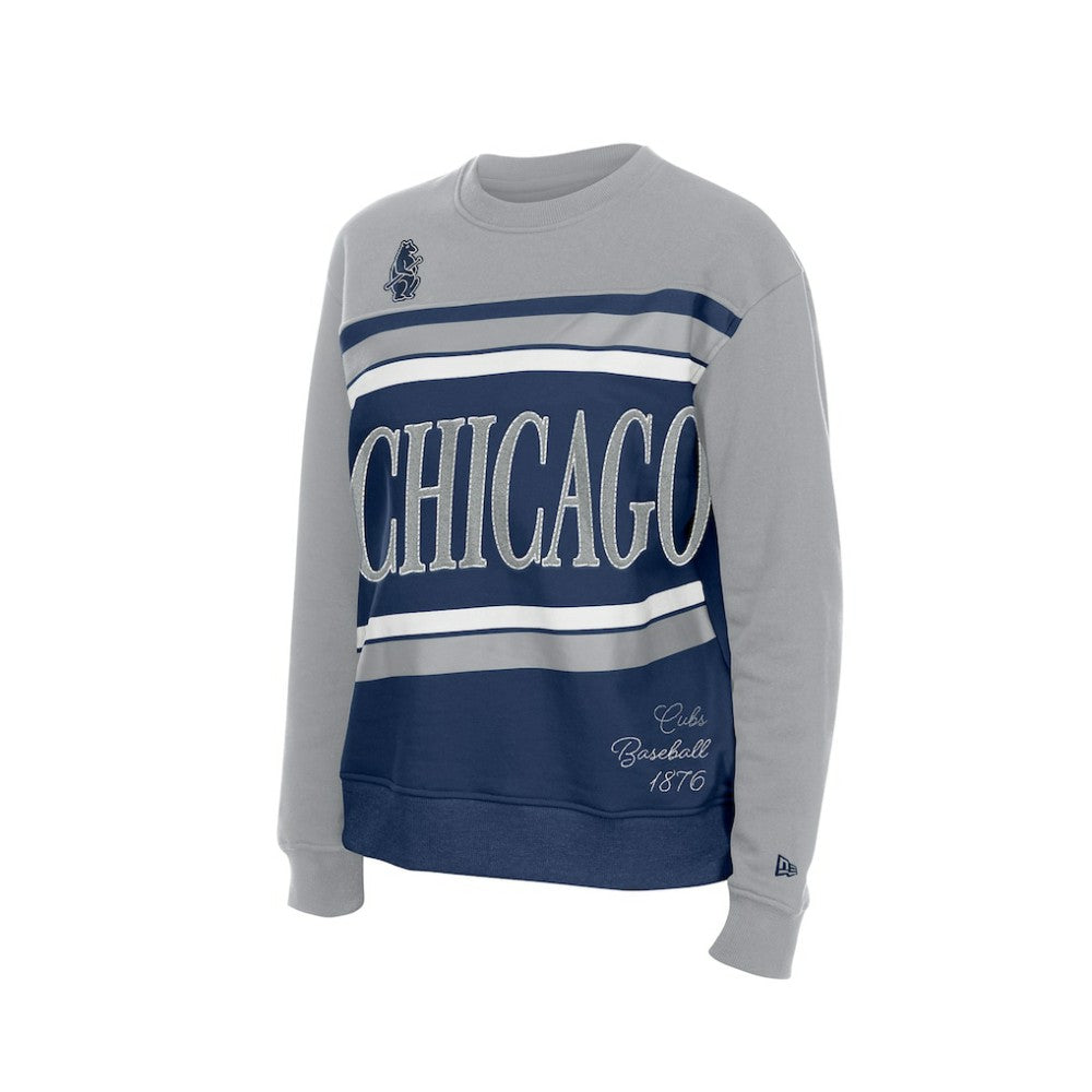 Chicago Cubs Women's Gameday Fleece Sweatshirt Royal/Gray