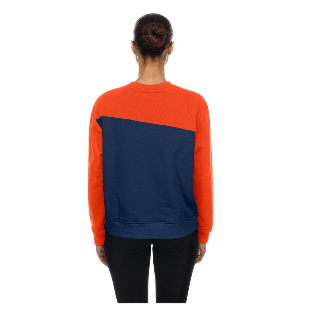 Detroit Tigers Women's Gameday Fleece Sweatshirt Navy/Orange