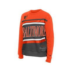 Baltimore Orioles Women's Gameday Fleece Sweatshirt Gray/Orange