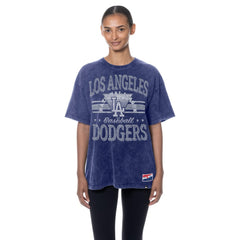 Los Angeles Dodgers Women's Oversized Boyfriend T-Shirt Blue