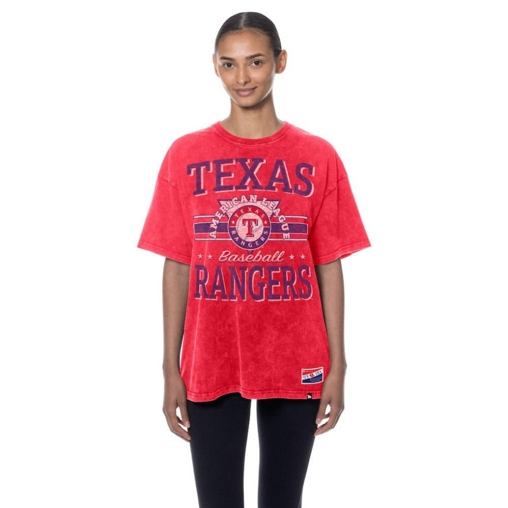 Texas Rangers Women's Oversized Boyfriend T-Shirt Red