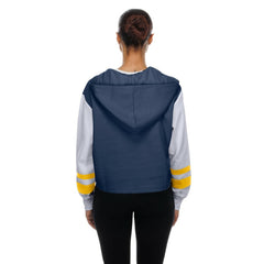 Milwaukee Brewers Women's Boxy Lace-Up Hoodie Navy