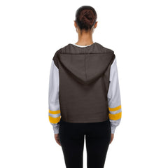 San Diego Padres Women's Boxy Lace-Up Hoodie Brown