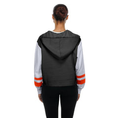 Baltimore Orioles Women's Boxy Lace-Up Hoodie Black