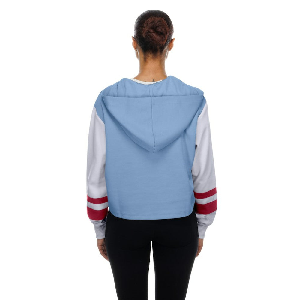Philadelphia Phillies Women's Boxy Lace-Up Hoodie Light Blue