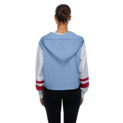 Philadelphia Phillies Women's Boxy Lace-Up Hoodie Light Blue