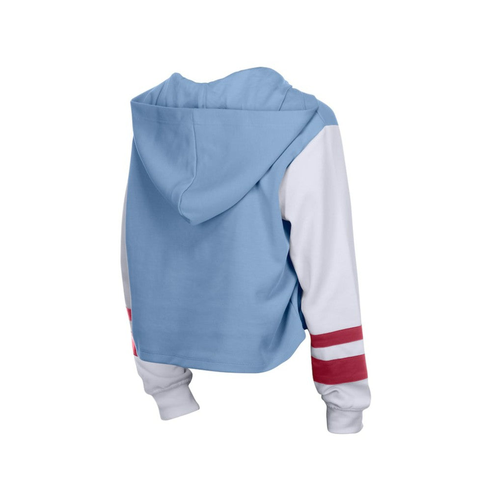 Philadelphia Phillies Women's Boxy Lace-Up Hoodie Light Blue