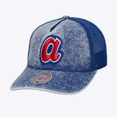 Atlanta Braves Unisex Cooperstown Gameday Adjustable Trucker Hat Blue