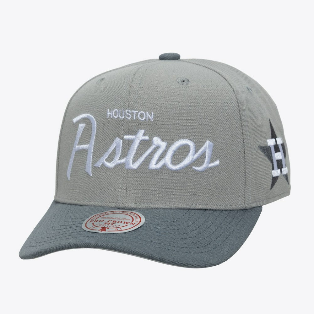 Houston Astros Cooperstown Thunderstorm Head Coach Pro-Crown Adjustable Hat Gray