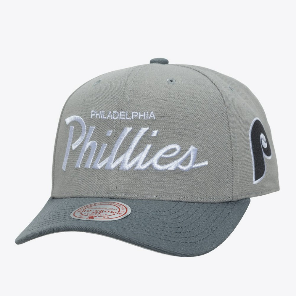 Philadelphia Phillies Cooperstown Thunderstorm Head Coach Pro-Crown Adjustable Hat Gray