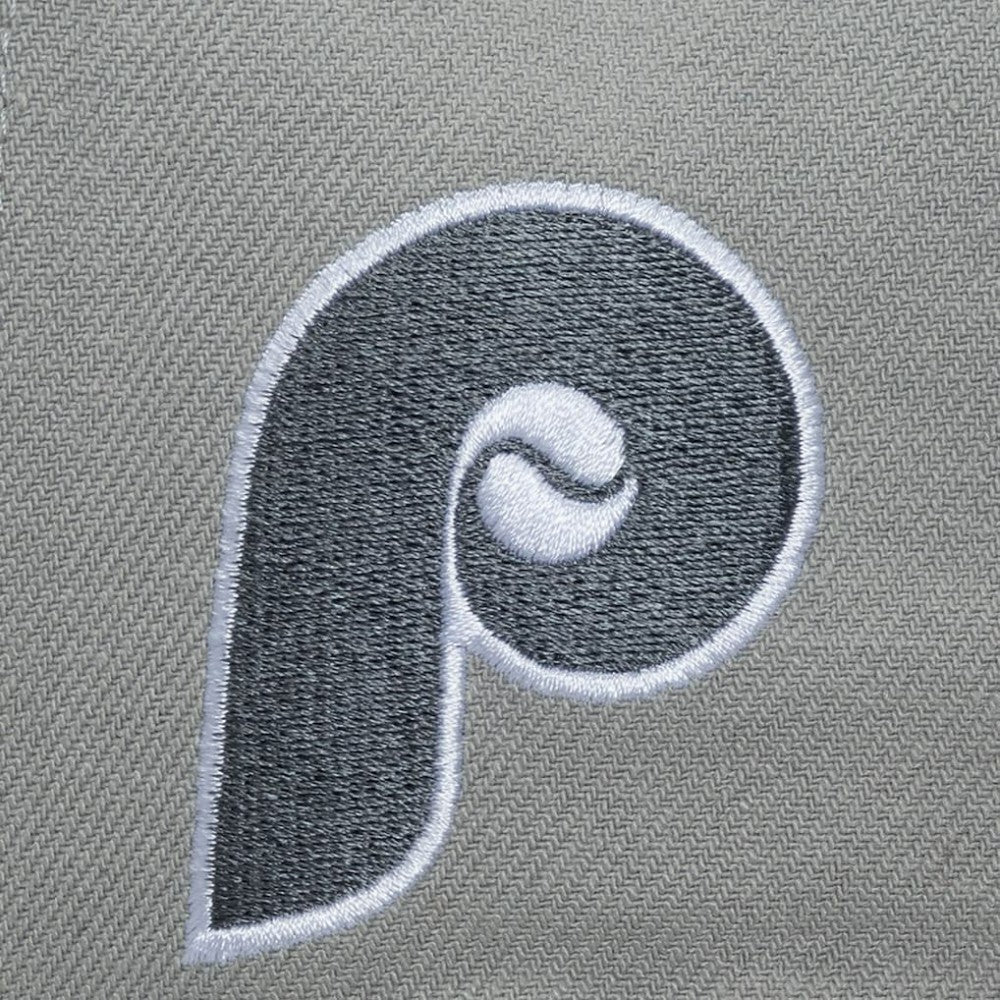 Philadelphia Phillies Cooperstown Thunderstorm Head Coach Pro-Crown Adjustable Hat Gray