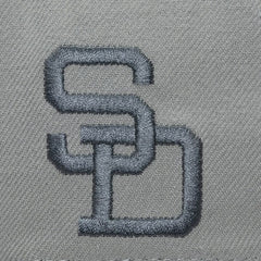 San Diego Padres Cooperstown Thunderstorm Head Coach Pro-Crown Adjustable Hat Gray