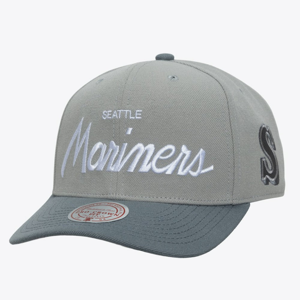 Seattle Mariners Cooperstown Thunderstorm Head Coach Pro-Crown Adjustable Hat Gray