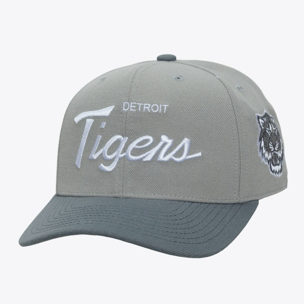 Detroit Tigers Thunderstorm Head Coach Pro-Crown Adjustable Hat Gray