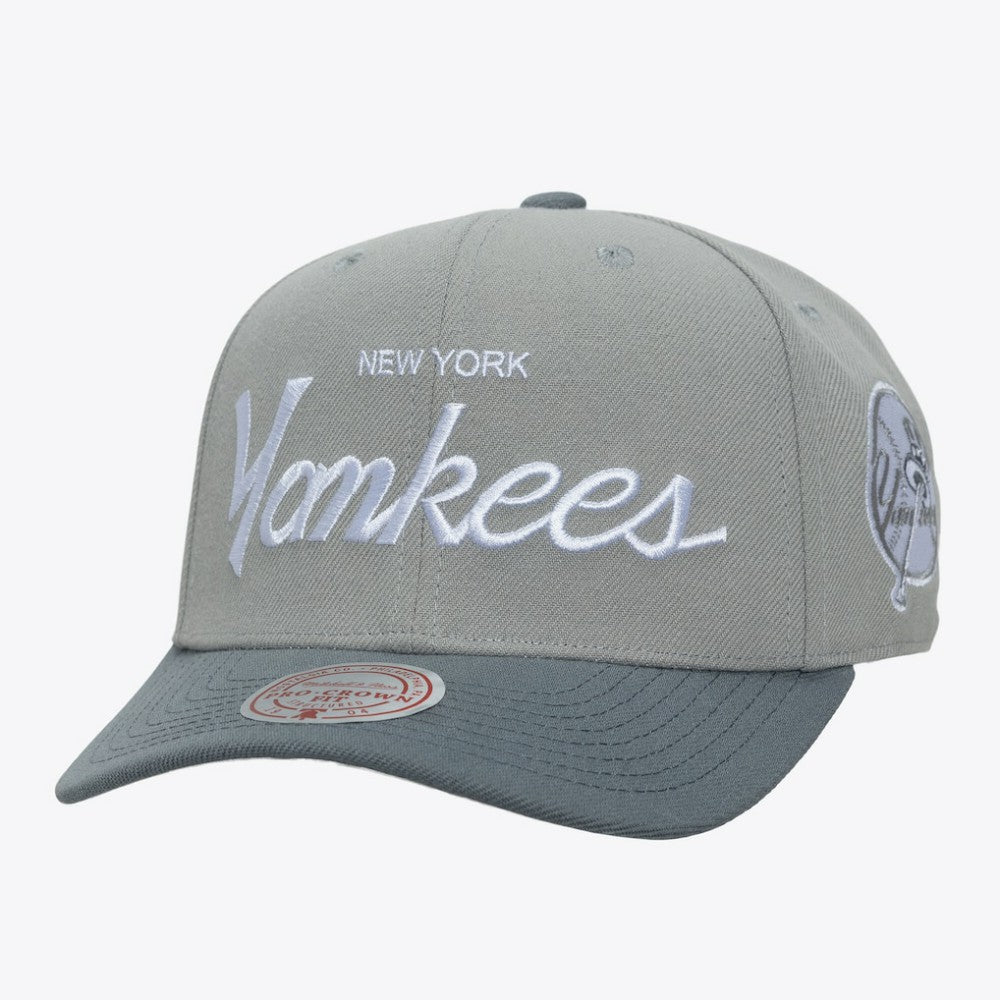 New York Yankees Thunderstorm Head Coach Pro-Crown Adjustable Hat Gray
