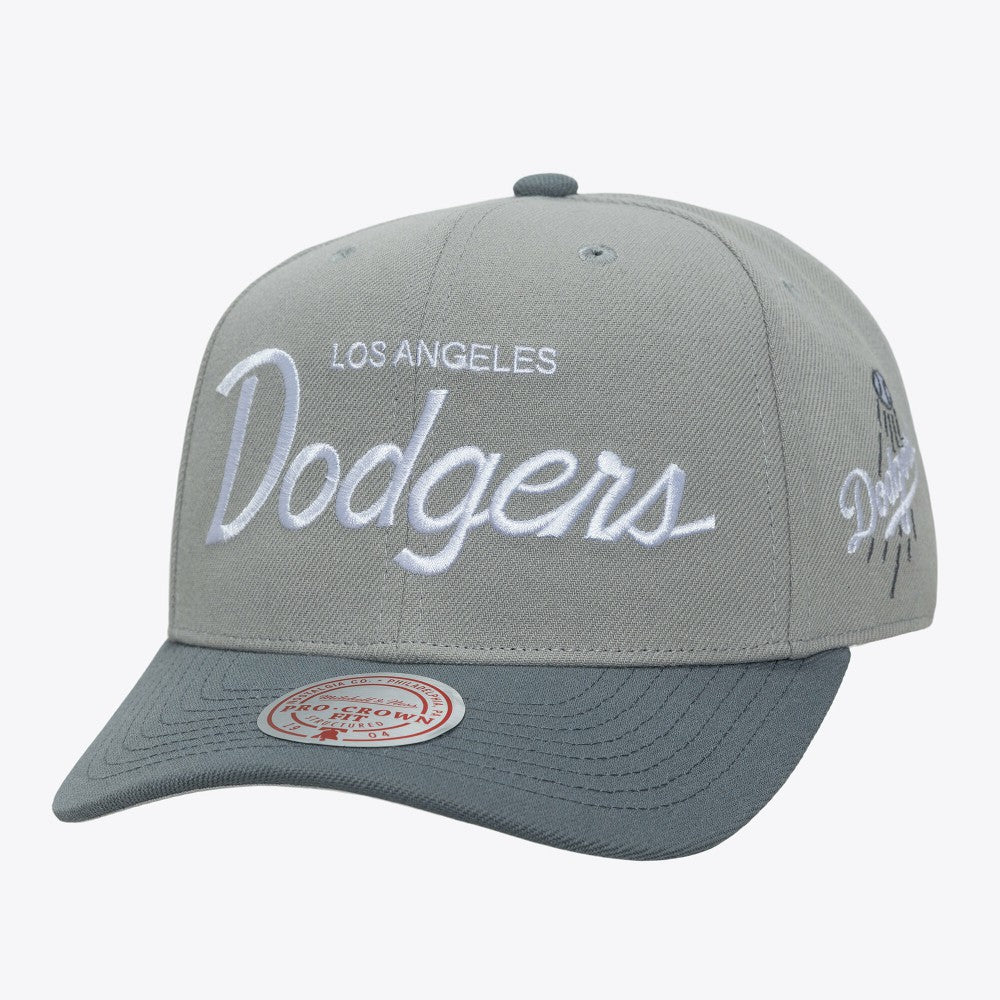 Los Angeles Dodgers Thunderstorm Head Coach Pro-Crown Adjustable Hat Gray