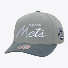 New York Mets Thunderstorm Head Coach Pro-Crown Adjustable Hat Gray