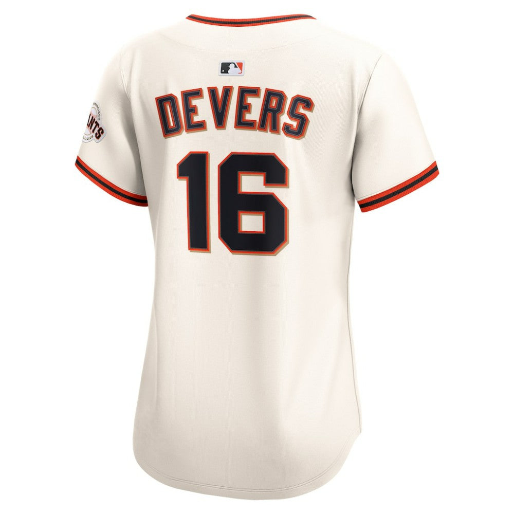 Rafael Devers San Francisco Giants Women's Home Limited Player Jersey Cream