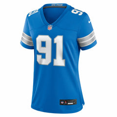 Tyleik Williams Detroit Lions Women's Team Game Jersey - Blue for sale