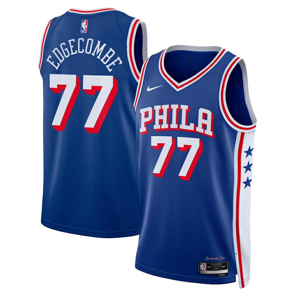 V. J. Edgecombe Philadelphia 76ers Unisex 2025 NBA Draft First Round Pick Swingman Jersey - Icon Edition - Royal shop