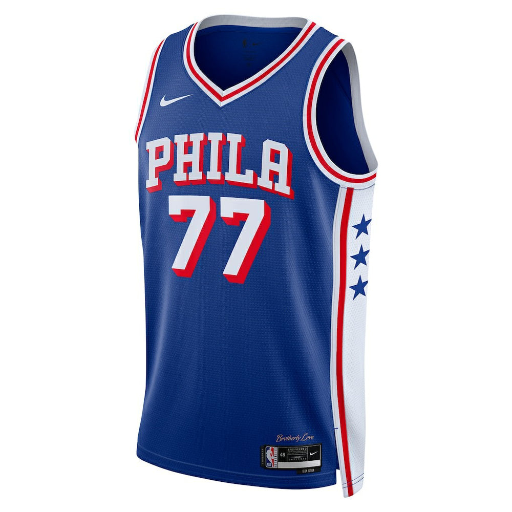 V. J. Edgecombe Philadelphia 76ers Unisex 2025 NBA Draft First Round Pick Swingman Jersey - Icon Edition - Royal shop