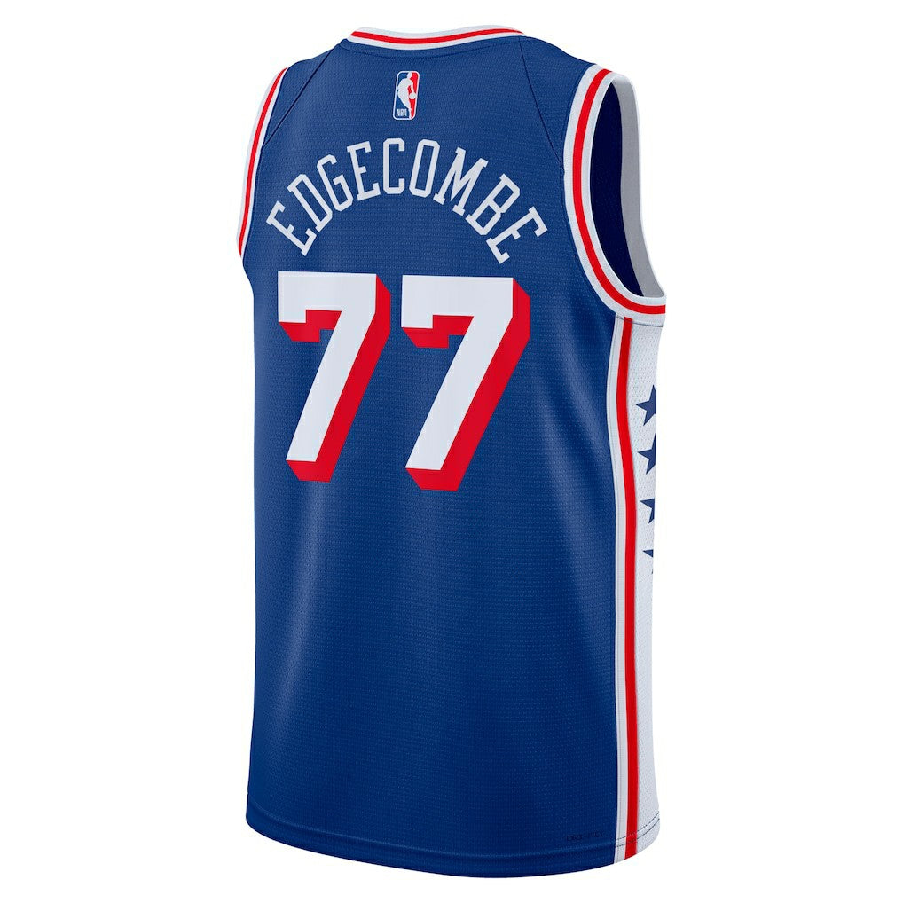 V. J. Edgecombe Philadelphia 76ers Unisex 2025 NBA Draft First Round Pick Swingman Jersey - Icon Edition - Royal shop